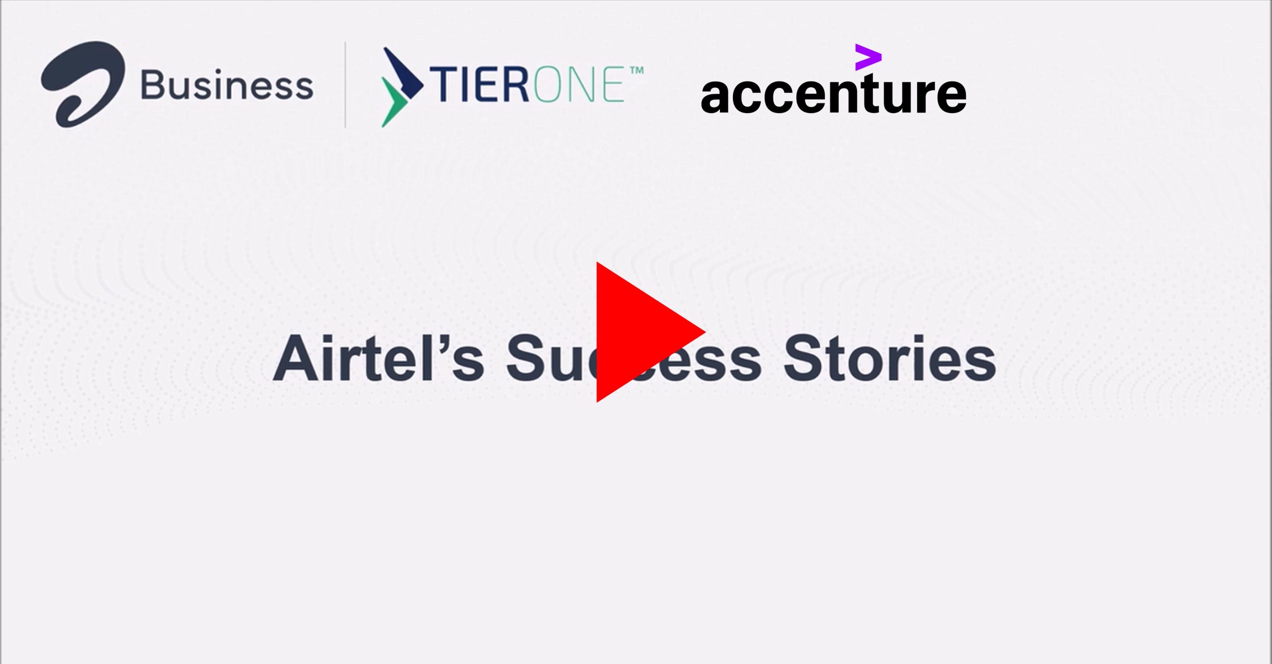 Airtel Accenture TierOne Solution Video